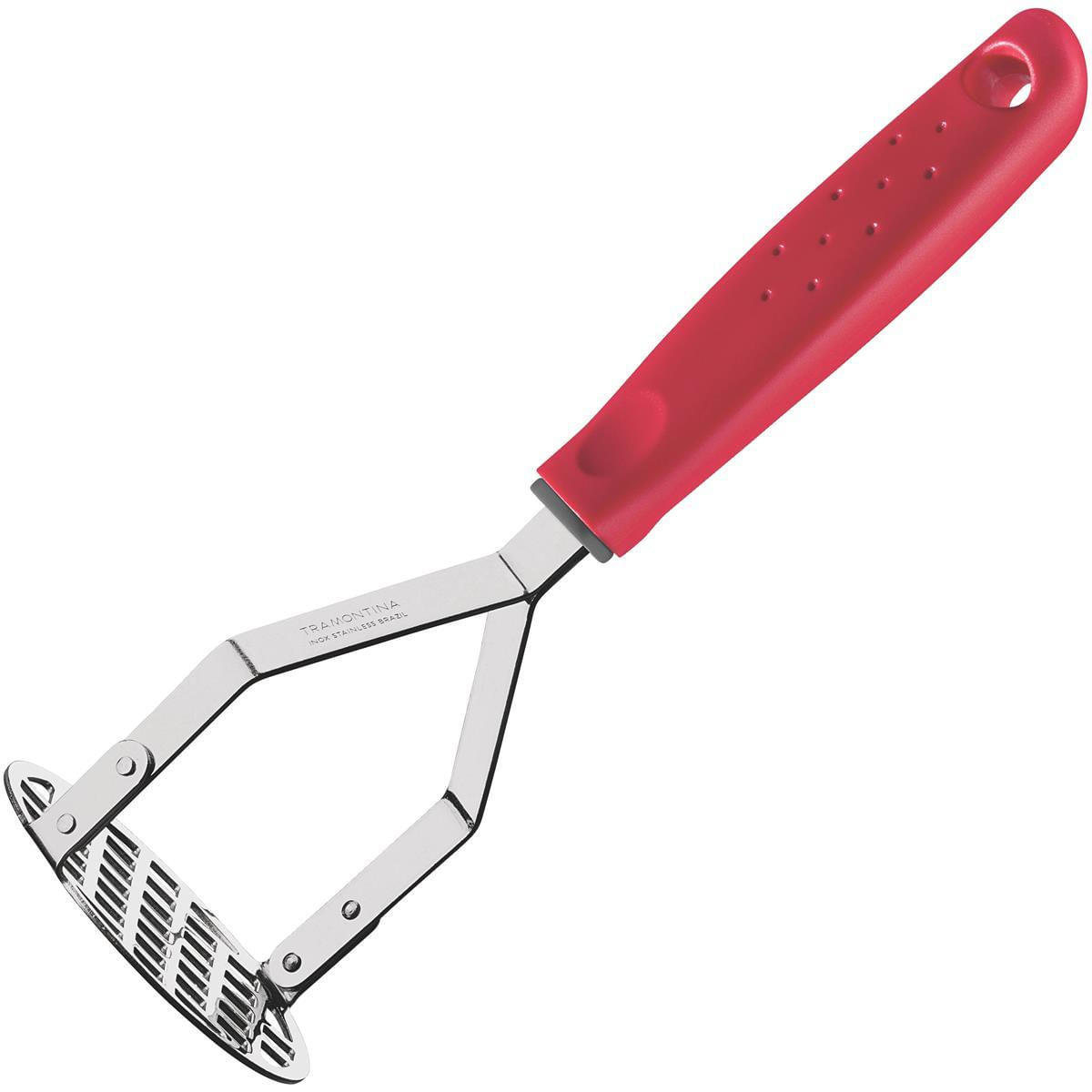 Encontraproduto.com.br - Amassador de Batatas Inox com Cabo de Polipropileno Utilitá Vermelho - Tramontina