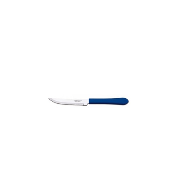 Encontraproduto.com.br - Faca para Churrasco Leme Tramontina Azul