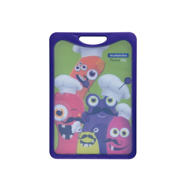 Encontraproduto.com.br - Tábua Para Alimentos Tramontina Monsterchef em Polipropileno com Bordas Emborrachadas