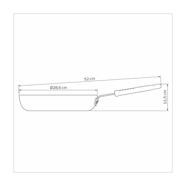 Encontraproduto.com.br - Frigideira Tramontina Profissional Alumínio e Cerâmica Cabo Inox 28cm 3,1L