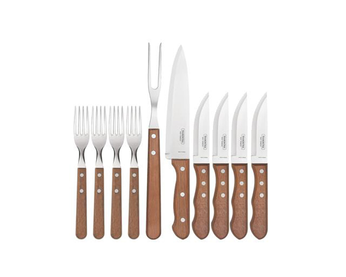 Encontraproduto.com.br - Cojunto Para Churrasco Tramontina 10 Peças Dynamic
