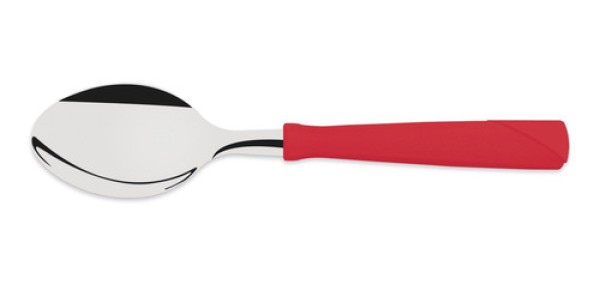 Colher Sobremesa New Kolor Tramontina Aço Inox Cabo Vermelho Tramontina
