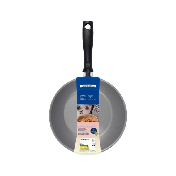 Encontraproduto.com.br - Frigideira Tramontina Turim Alumínio Antiaderente Starflon Max Chumbo 26cm 1,8L 20260/626