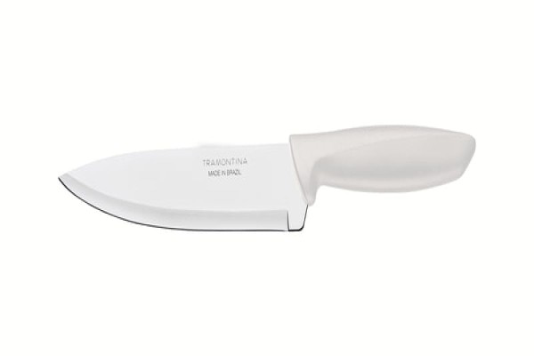 Encontraproduto.com.br - Faca Chef Tramontina Plenus Com Lâmina Em Aço Inox E Cabo De Polipropileno Off White 7