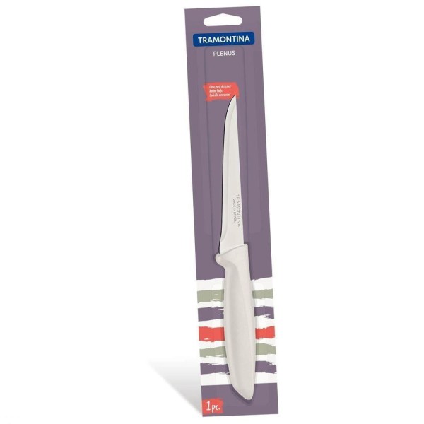 Encontraproduto.com.br - Faca Desossar Plenus 5 Cabo Branco Aço Inox Tramontina