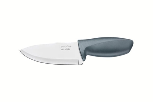 Encontraproduto.com.br - Faca Chef Tramontina Plenus Com Lâmina Em Aço Inox E Cabo De Polipropileno Cinza 6