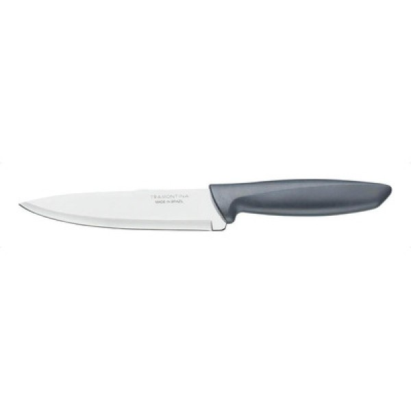 Encontraproduto.com.br - Faca Chef Tramontina Plenus Com Lâmina Em Aço Inox E Cabo De Polipropileno Cinza 6