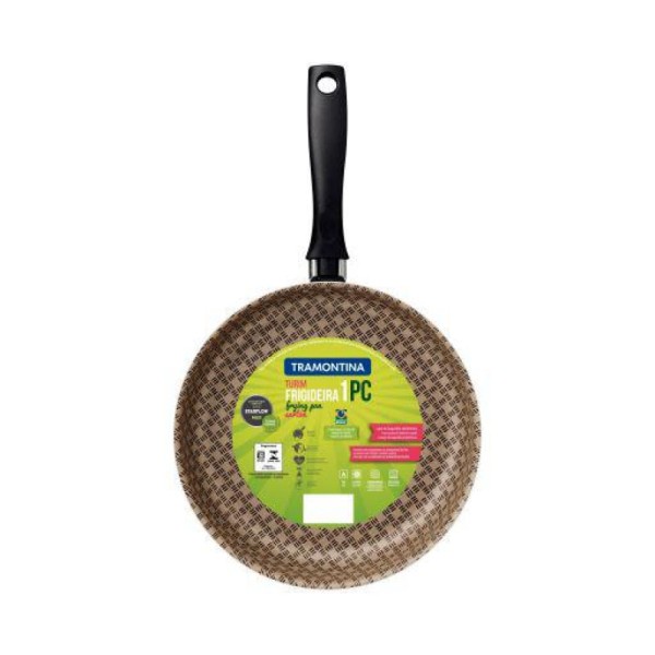 Encontraproduto.com.br - Frigideira Reta Turim Vermelha 22 cm Tramontina