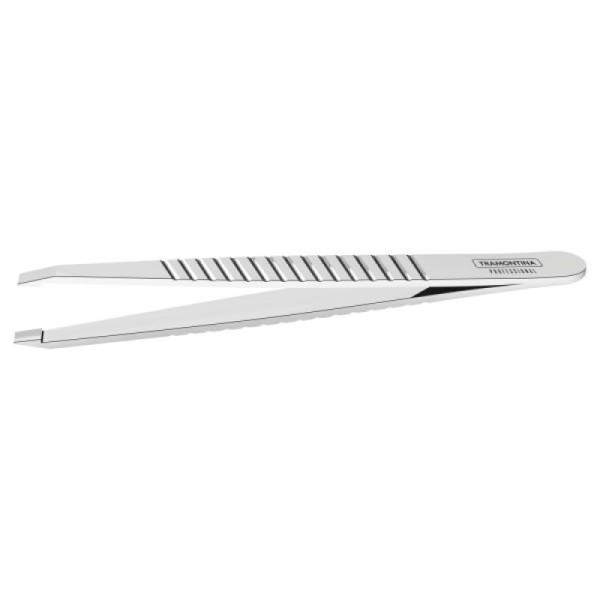 Encontraproduto.com.br - Pinça de Ponta Diagonal Tramontina Inox Com Ponta Inclinada 1 Unidade