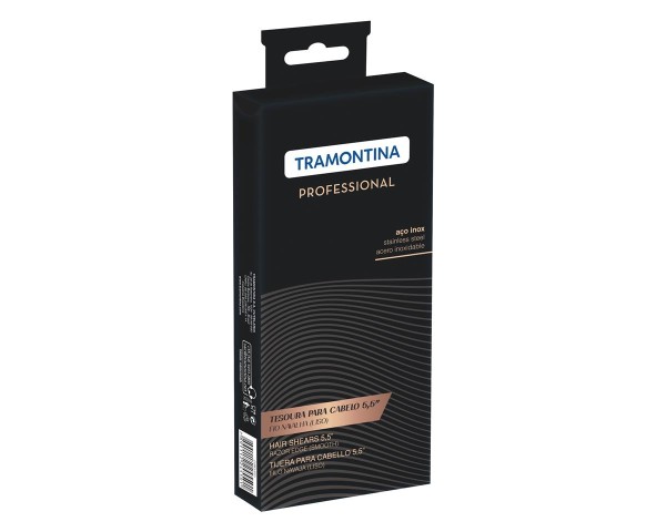 Encontraproduto.com.br - Tesoura para Cabelo Tramontina Aço Inox com Fio Navalha e Apoio 5,5