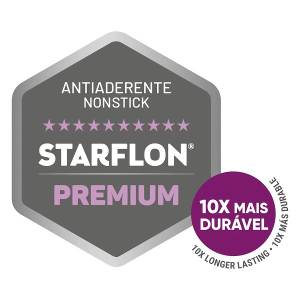 Encontraproduto.com.br - Frigideira Funda Tramontina Refinatta Alumínio Starflon Vermelho 24 cm 2,8 L