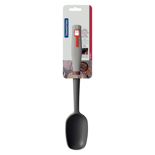 Encontraproduto.com.br - Colher para Servir Tramontina Verano Nylon Grafite