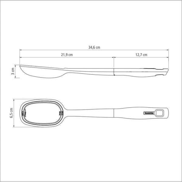 Encontraproduto.com.br - Colher para Servir Tramontina Verano Nylon Grafite