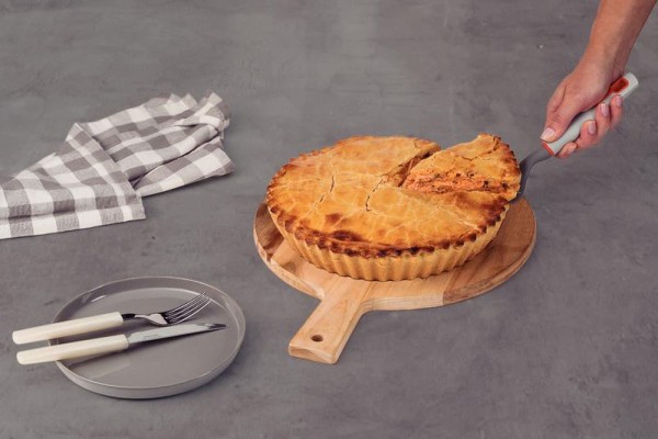 Encontraproduto.com.br - Espatula Pizza e Bolo Nylon Verano Cinza Tramontina
