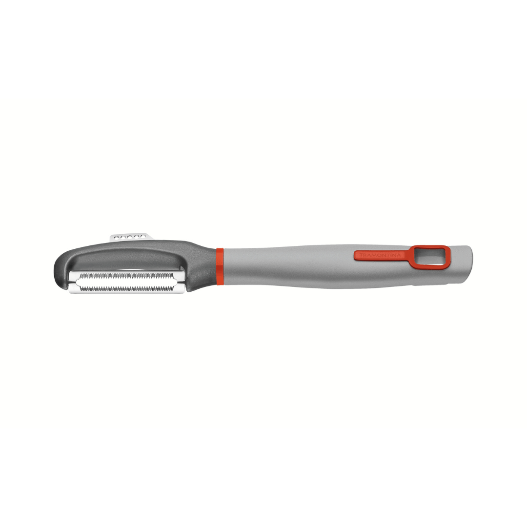 Descascador Aço Inox Verano com Fio Microsserrilhado Cinza Tramontina