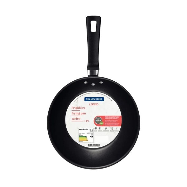 Encontraproduto.com.br - Frigideira Loreto em Alumínio Revestido 24cm 1,4L Grafite - Tramontina