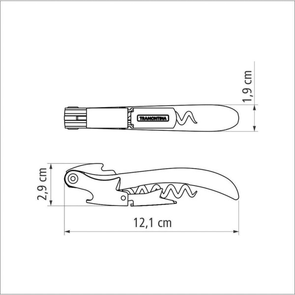 Encontraproduto.com.br - Saca Rolha Sommelier Inox Harmoniza Tramontina