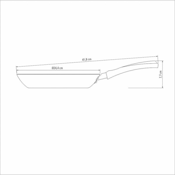 Encontraproduto.com.br - Frigideira Francesa 24 Cm 1,2 L Tramontina Flotter 27812027 Cor Branco