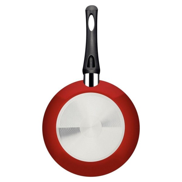 Encontraproduto.com.br - Frigideira Tramontina com Revestimento Interno Cerâmico e Externo em Silicone Vermelho - 2 Litros