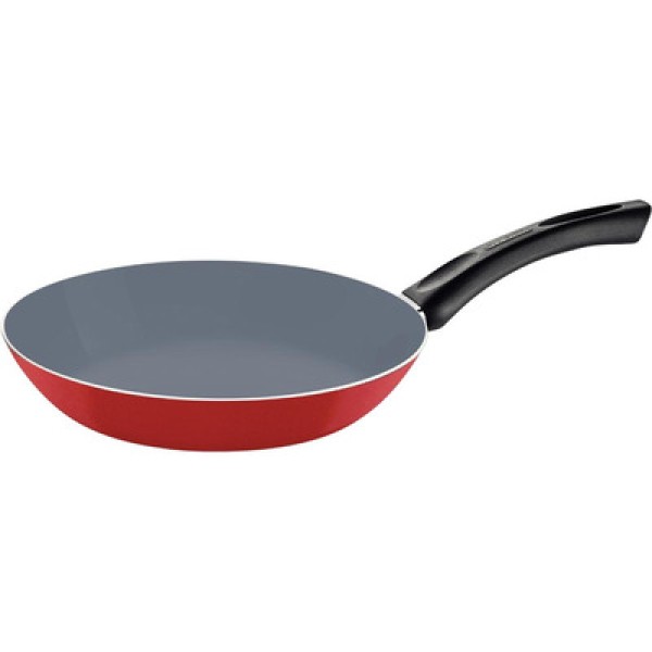 Encontraproduto.com.br - Frigideira Tramontina com Revestimento Interno Cerâmico e Externo em Silicone Vermelho - 2 Litros