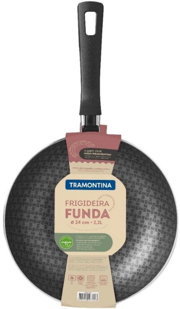 Encontraproduto.com.br - Frigideira Tramontina Loreto Antiaderente Grafite 24cm