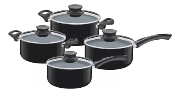 Encontraproduto.com.br - Panela Tramontina Cerâmica Preta 4 Peças