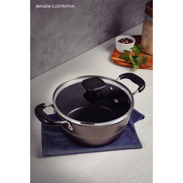 Encontraproduto.com.br - Caçarola Sicília Avelã 20cm - TRAMONTINA