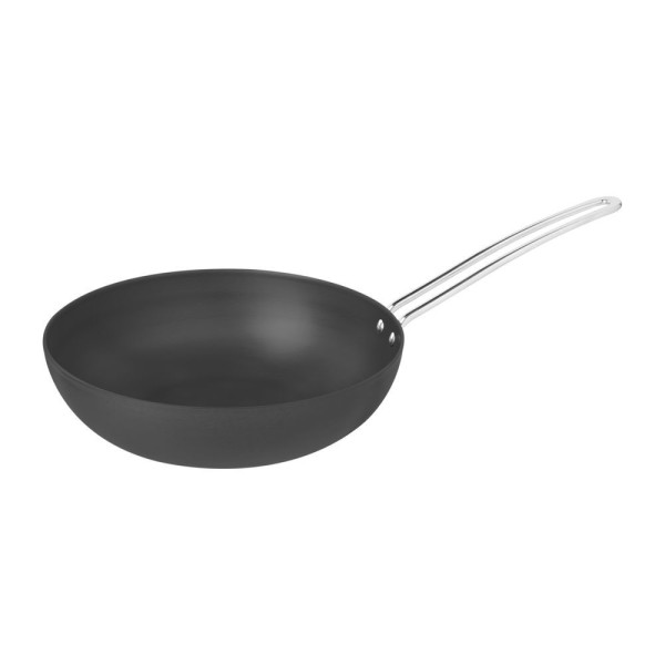 Wok Churrasco Tramontina Em Alumínio Anodizado Com Cabo De Aço Inox 24 Cm 2,2 L