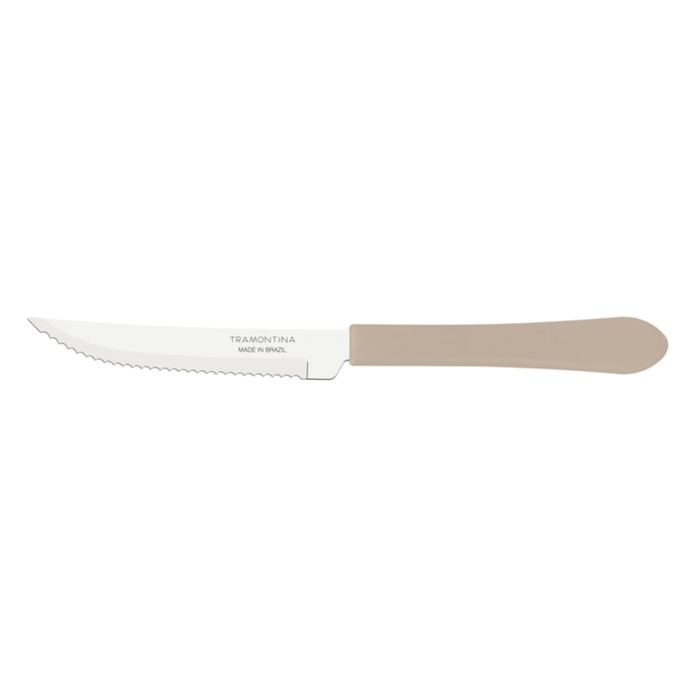 Faca para Churrasco Tramontina Leme com Lamina em Aço Inox e Cabo de Polipropileno Cinza 4