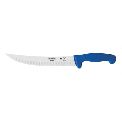 Encontraproduto.com.br - Faca Carne Inox 10 Profissional Azul Butcher Tramontina