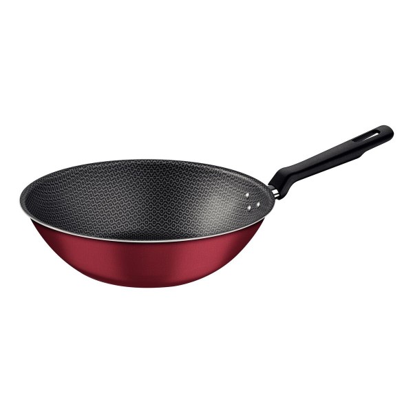 Encontraproduto.com.br - Panela Wok Sem Tampa de Alumínio Vermelha Tramontina 28cm 20395728