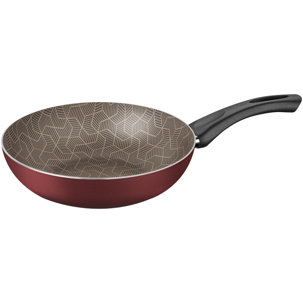 Encontraproduto.com.br - Frigideira Funda Tramontina Paris 24cm, 2,2L, Alumínio, com Espátula, Vermelho - 28509/724