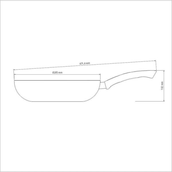Encontraproduto.com.br - Frigideira Funda Tramontina Paris 28cm, 3,3L, Alumínio, com Espátula, Vermelho - 28509/728