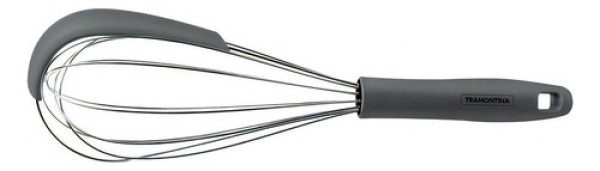 Batedor Manual Tramontina Molde Em Inox E Cabo De Silicone