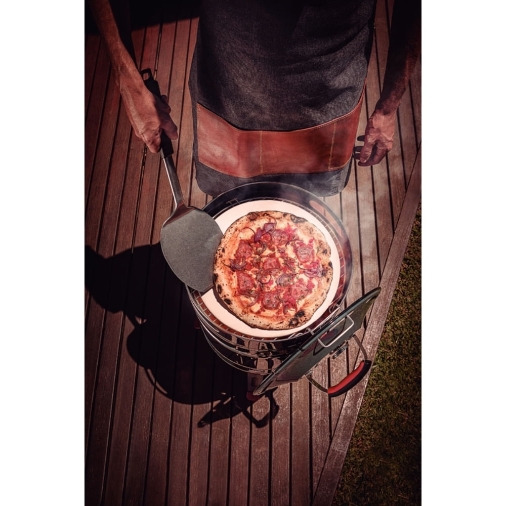 Encontraproduto.com.br - Espátula para Pizza e Churrasco Lâmina em Inox Black - 26596100 - Tramontina