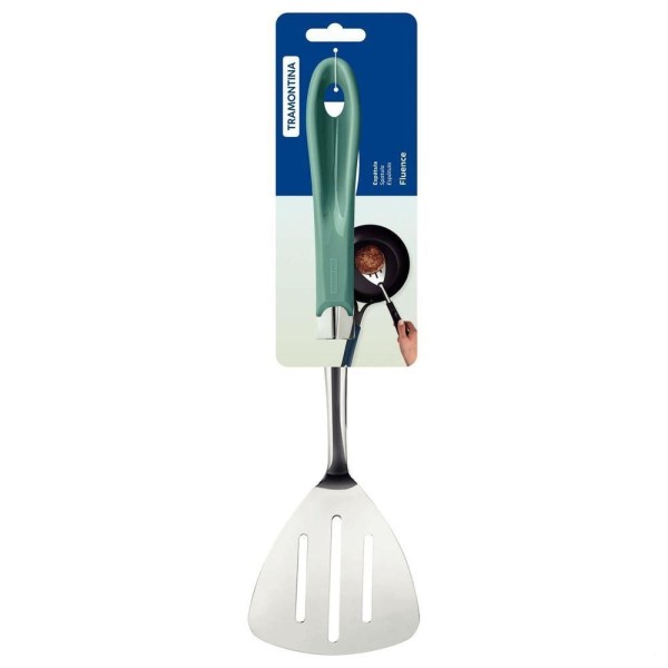 Encontraproduto.com.br - Espátula Tramontina Fluence Com Lâmina Em Aço Inox E Cabo Em Polipropileno Menta Tramontina
