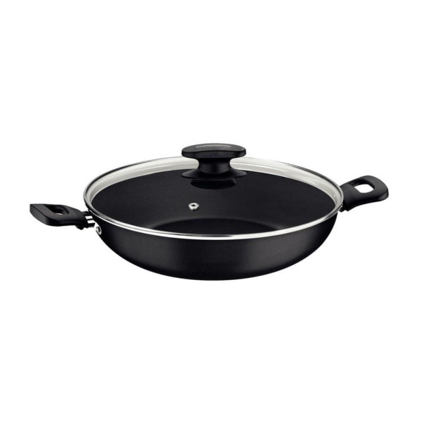 Encontraproduto.com.br - Wok Tramontina Loreto em Alumínio Antiaderente Starflon Max Grafite 28 cm 3,3 L