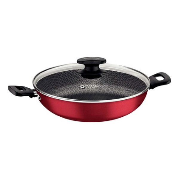 Encontraproduto.com.br - Wok Tramontina Loreto em Alumínio Antiaderente Starflon Max Grafite 28 cm 3,3 L