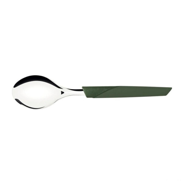 Encontraproduto.com.br - Colher De Mesa Lyf Com Lâmina Em Aço Inox E Cabo De Polipropileno Pcr Verde Natureza