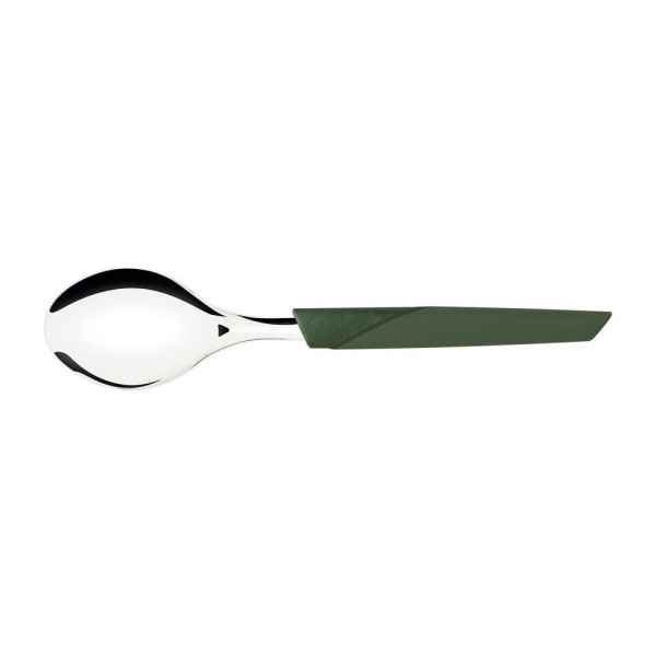 Encontraproduto.com.br - Colher De Mesa Lyf Com Lâmina Em Aço Inox E Cabo De Polipropileno Pcr Verde Natureza