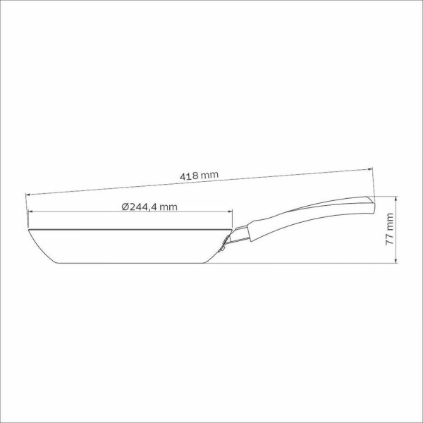 Frigideira Decorada Alumínio Verde Tramontina 24cm