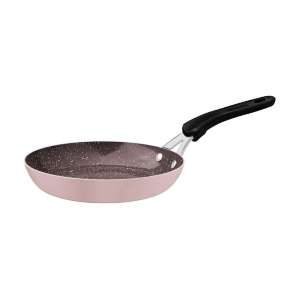 Encontraproduto.com.br - Frigideira Tramontina Tunis 28cm, 2,3l, Em Alumínio Com Revestimento Interno Cerâmico Antiaderente E Externo Siliconado Rosa Trufado - 28720/428