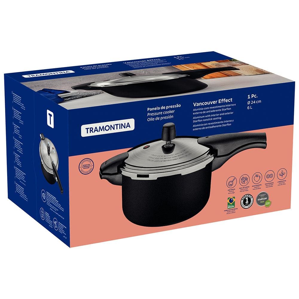 Encontraproduto.com.br - Panela de Pressão Effect 6L Tramontina