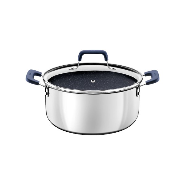 Caçarola Tramontina Romagna Aço Inox Cerâmico Black Stone 20 cm 3,2 L