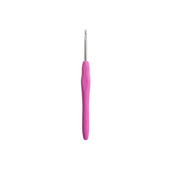 Encontraproduto.com.br - AGULHA DE CROCHÊ SOFT EMBORRACHADA COM 3.5MM CIRCULO