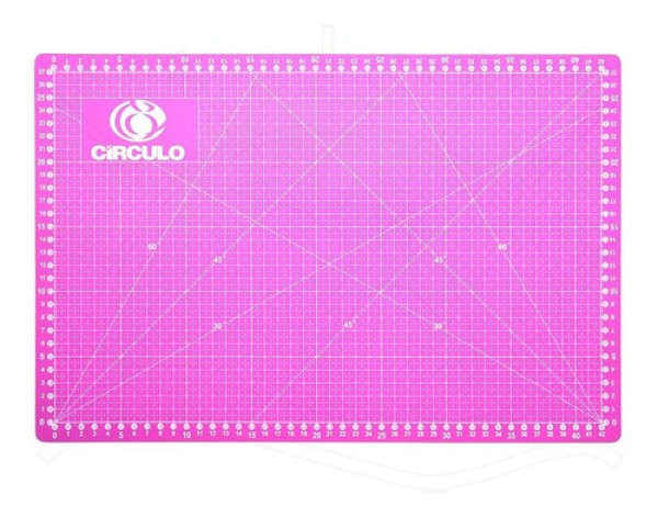 Base de Corte Dupla Face Círculo Rosa - 30x45cm