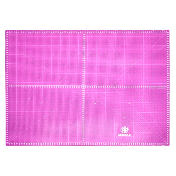 Encontraproduto.com.br - Base de Corte Dupla Face Círculo Rosa - 60x90cm