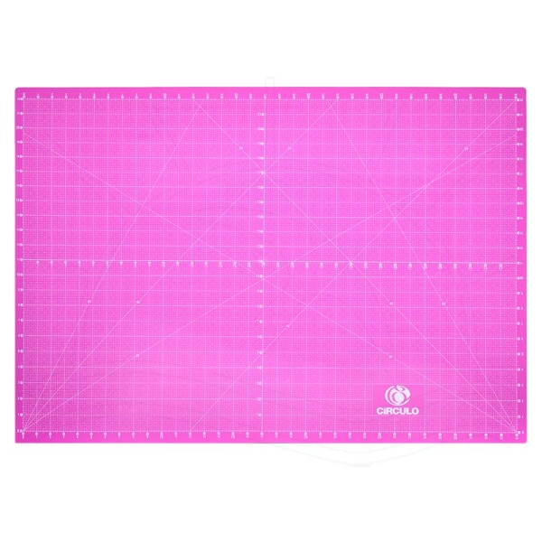 Encontraproduto.com.br - Base de Corte Dupla Face Círculo Rosa - 60x90cm
