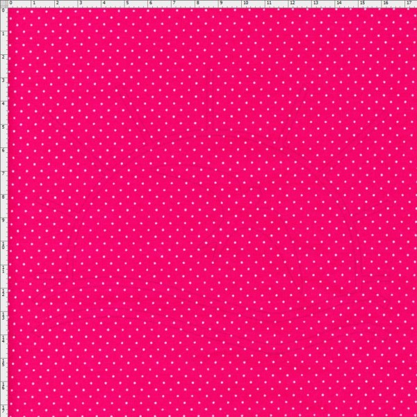 Encontraproduto.com.br - Tecido Estampado Para Patchwork - Composê Poá Pink Cor 1598 (0,50X1,40)
