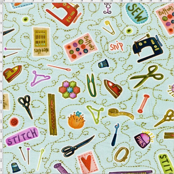 Tecido Estampado Para Patchwork - Digital 332429 Cor 420 (0,50X1,40)